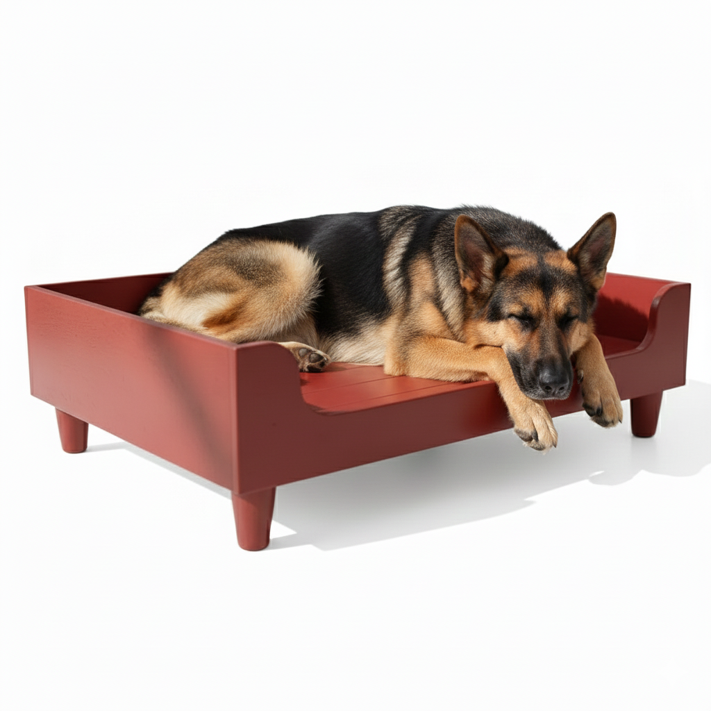 Base Cama Para Perros o Gatos En Madera Pino