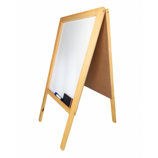 Pasacalles Acrilico Pizarra Publicitaria Con Marco De Madera