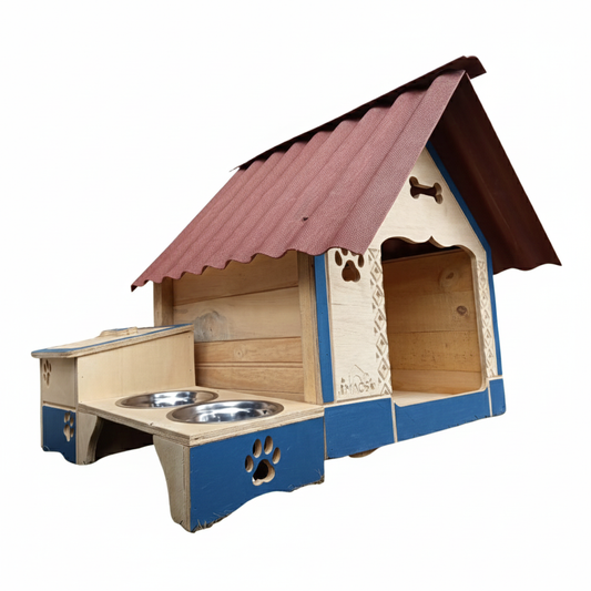 Casa Para Perro Pequeño En Pino+Platero