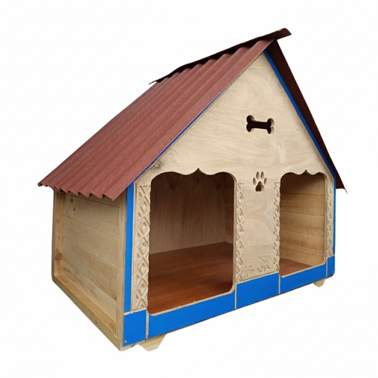 Casa Doble Para Perro Mediano En Pino