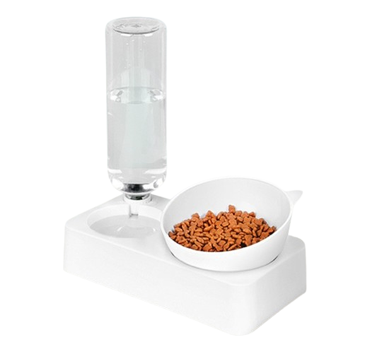 Comedero Cara De Gato Con Dispensador De Agua