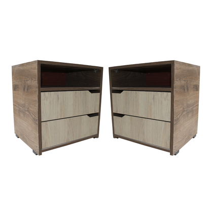 Mesa De Noche Nochero 2 Cajones