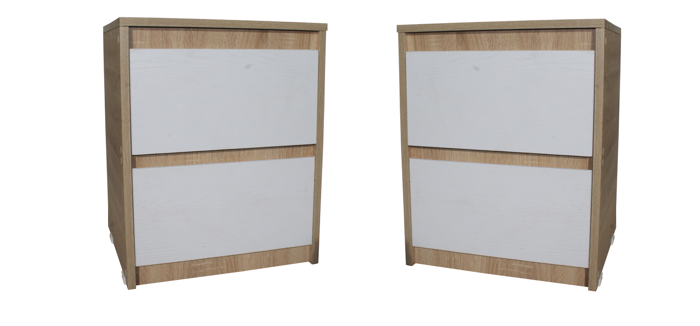 Mesa De Noche Nochero 2 Cajones