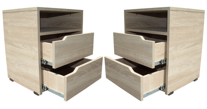 Mesa De Noche Nochero 2 Cajones