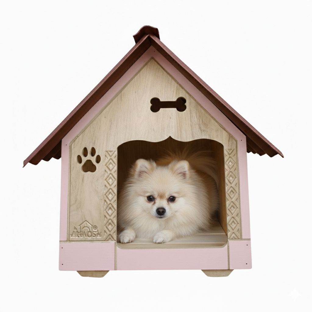 Casa Para Perros En Pino Interperie