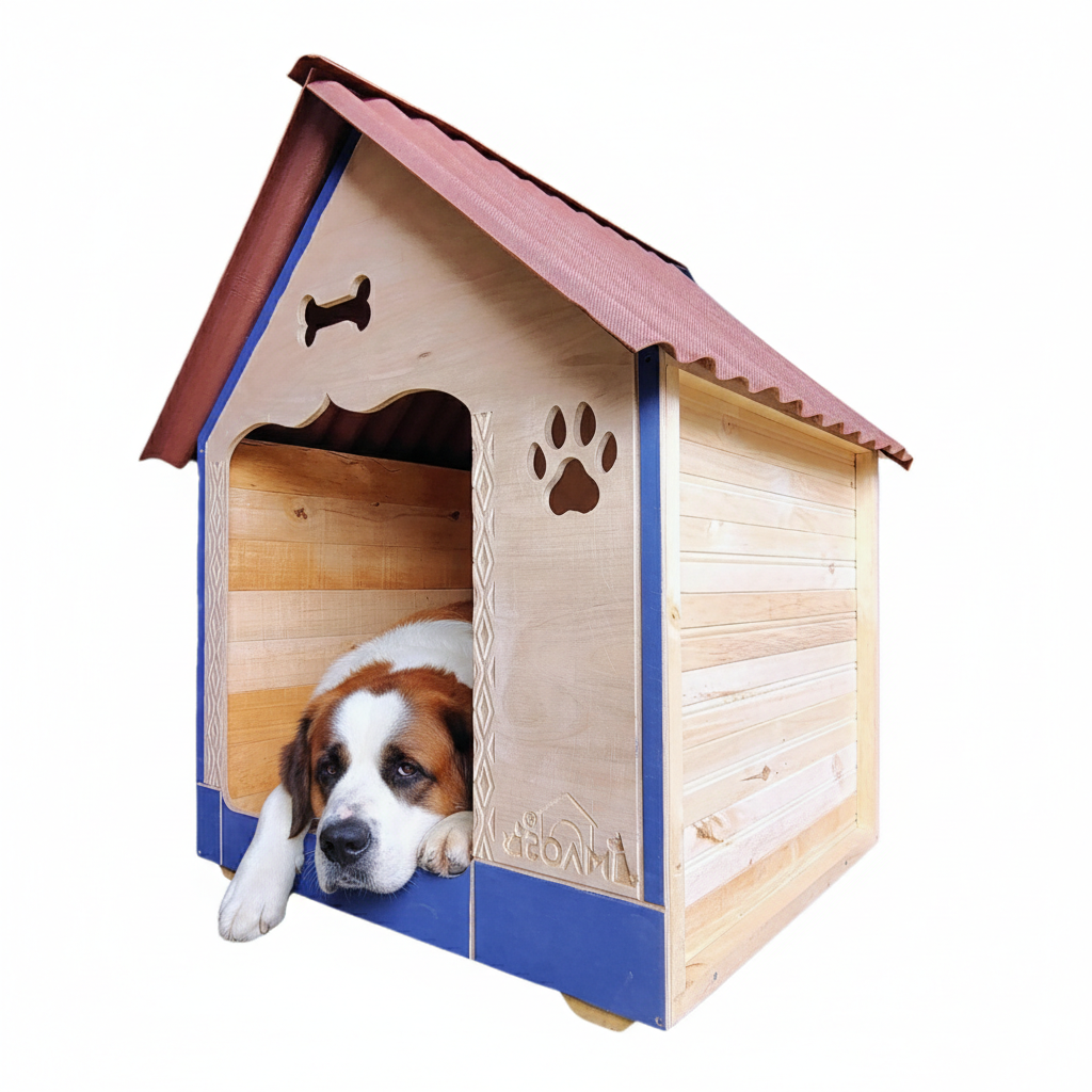 Casa Para Perros En Pino Interperie