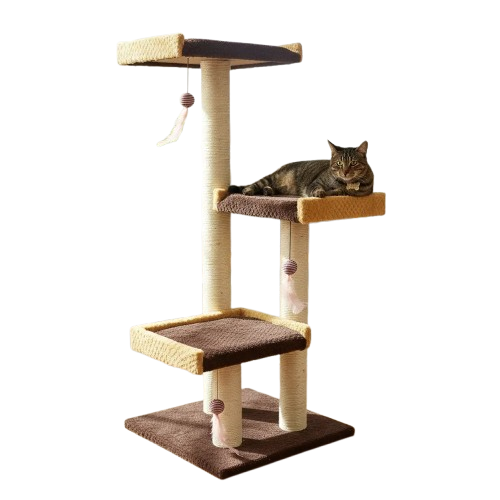 Gimnasio Arbol Rascador Para Gatos 3 Niveles