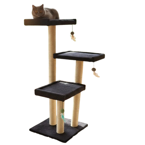 Gimnasio Arbol Rascador Para Gatos 3 Niveles
