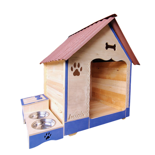 Casa Jumbo Para Perro Grande En Pino+Platero