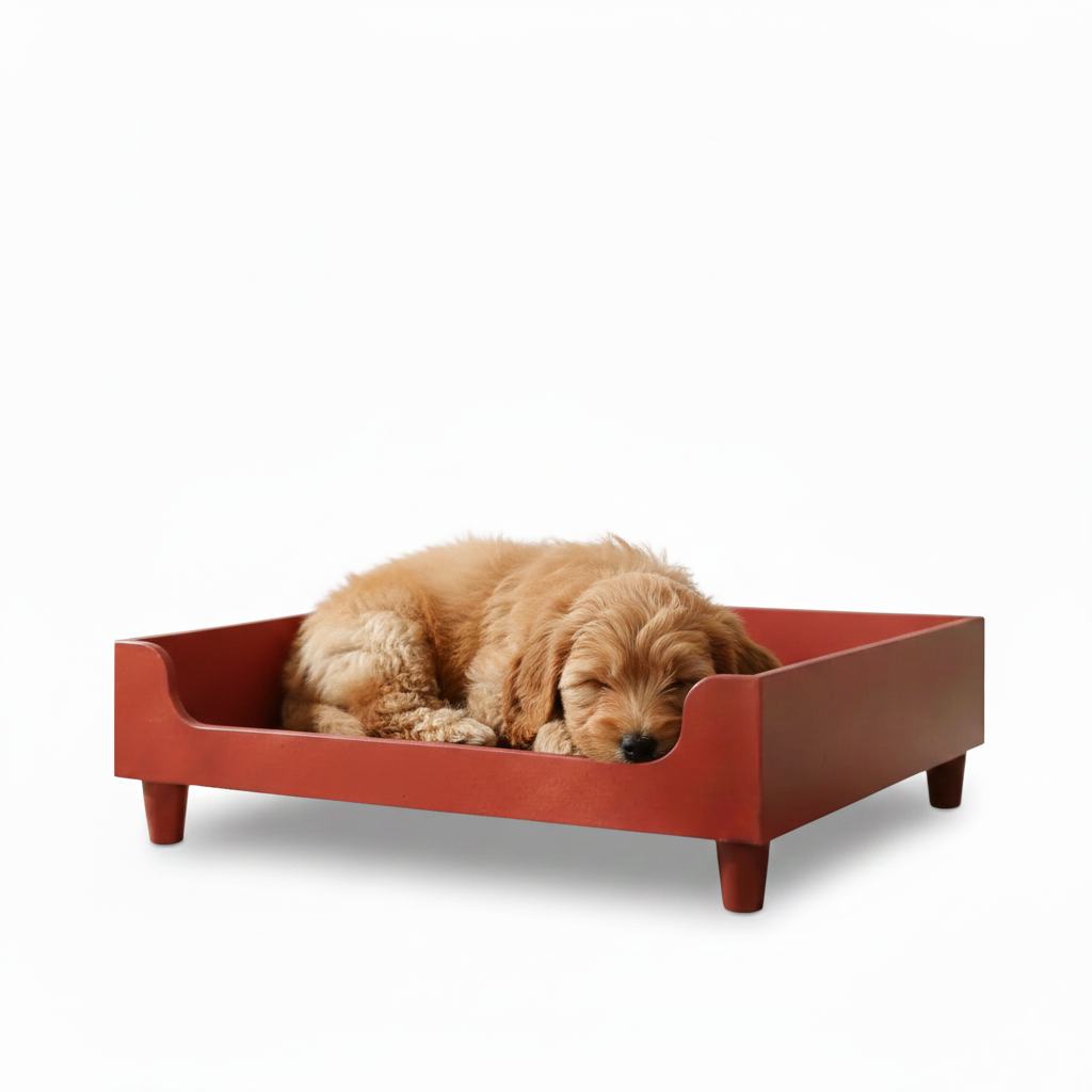 Base Cama Para Perros o Gatos En Madera Pino