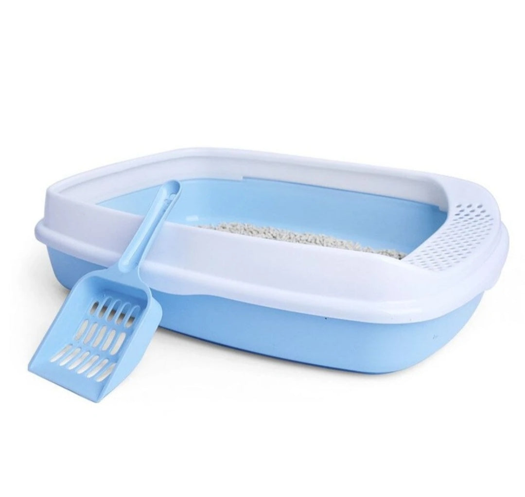 Arenera Caja Baño para Gatos con Pala