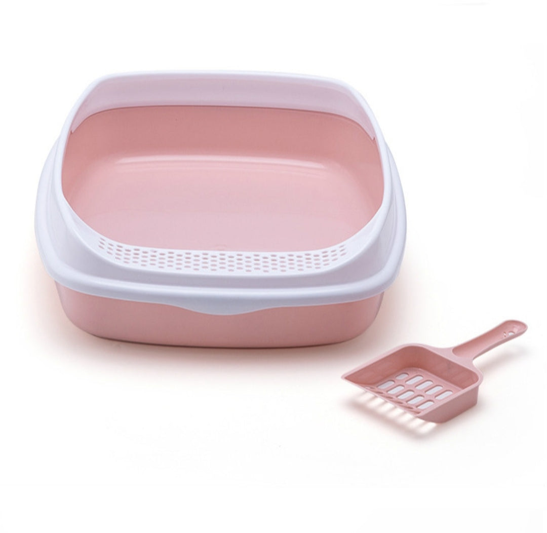 Arenera Caja Baño para Gatos con Pala