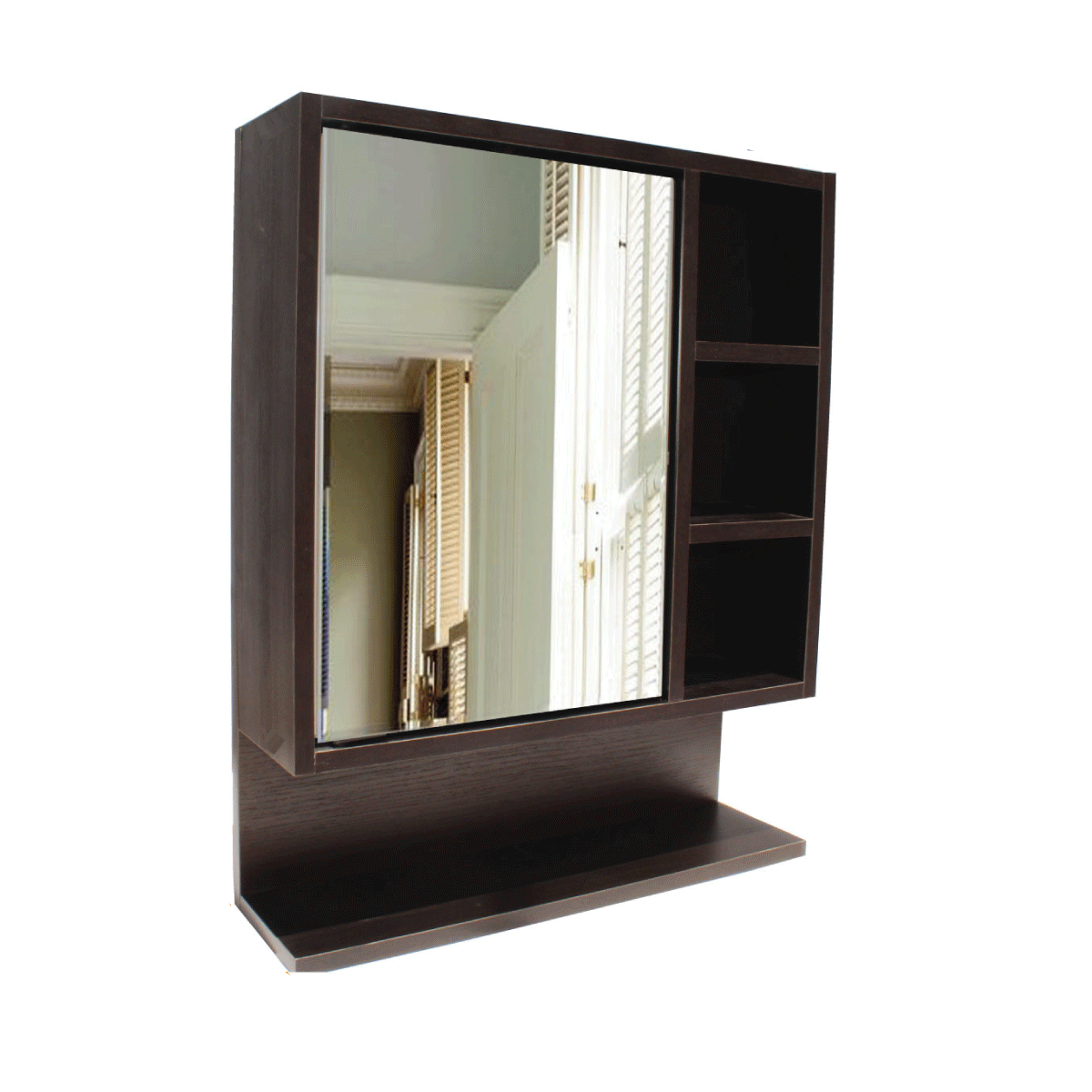 Mueble Gabinete Flotante Para Baño Espejo Fijo