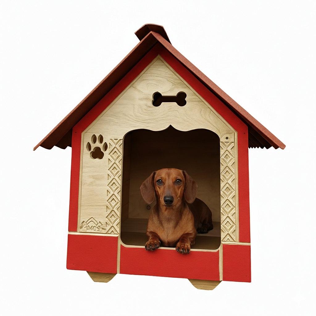 Casa Para Perros En Pino Interperie