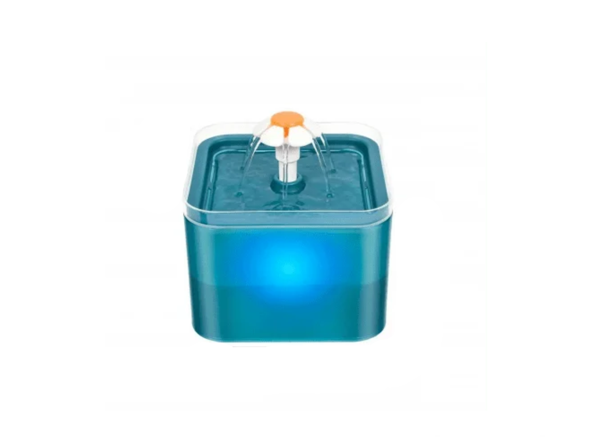 Fuente De Agua Con Luz Para Gatos