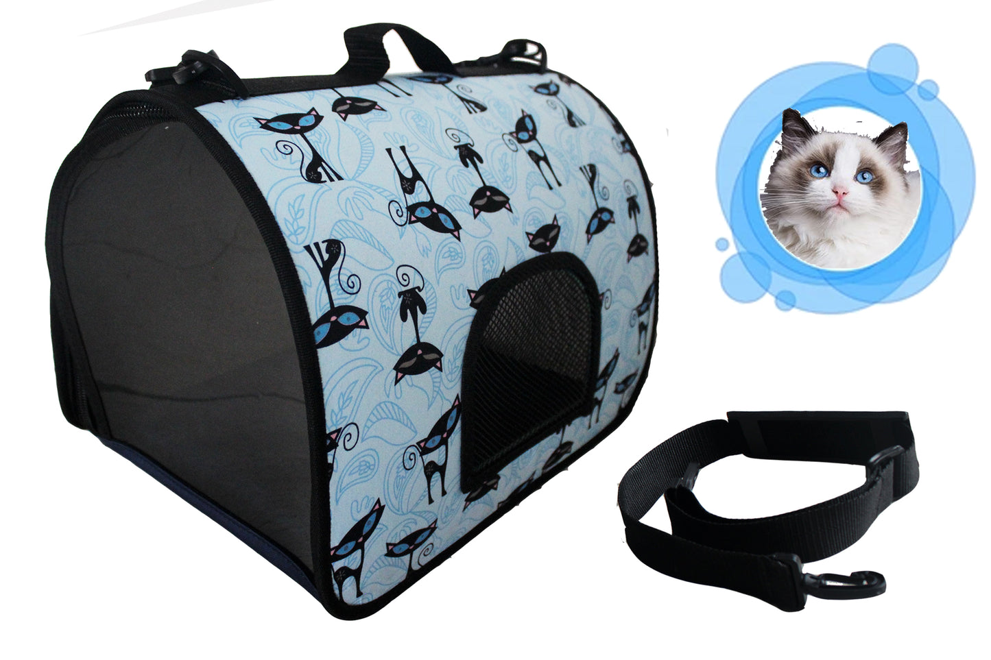 Guacal Cargador De Tela Para Perro o Gato Pequeño