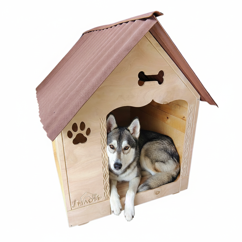 Casa Para Perros En Pino Interperie