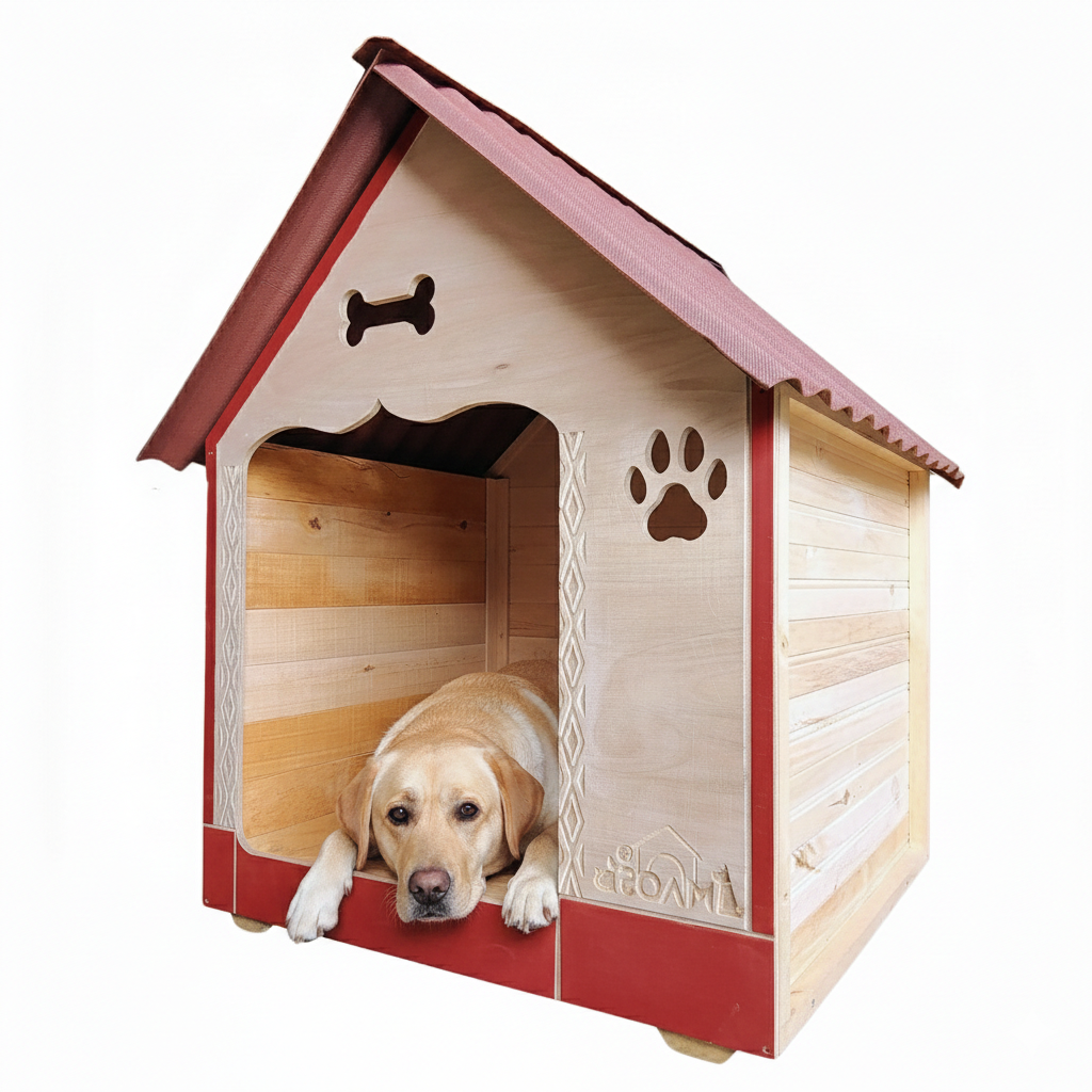Casa Para Perros En Pino Interperie
