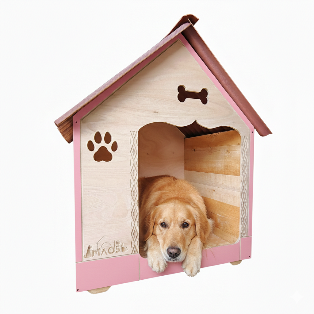 Casa Para Perros En Pino Interperie