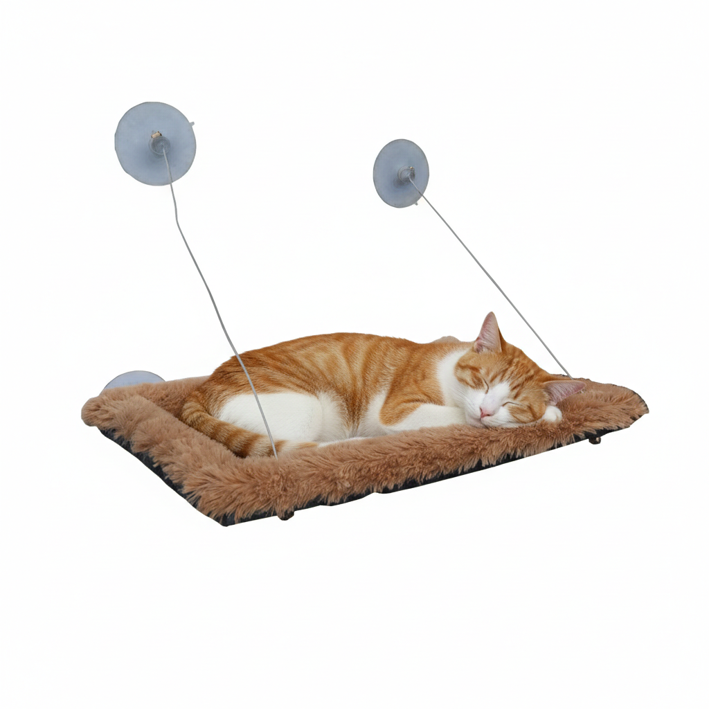 Hamaca De Ventana Para Gatos Tela De Peluche