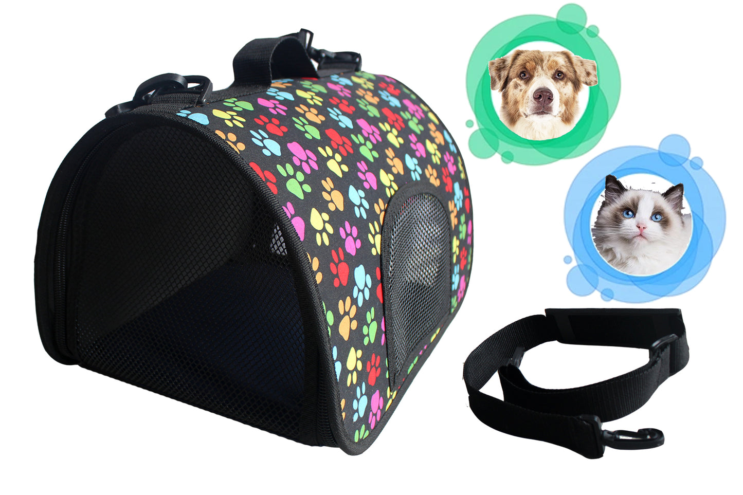 Guacal Cargador De Tela Para Perro o Gato Pequeño