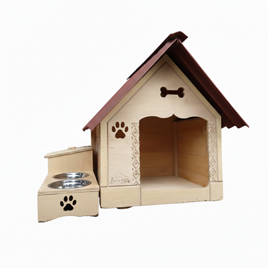 Casa Para Perro Pequeño En Pino+Platero