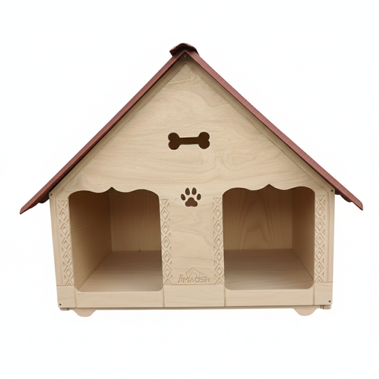 Casa Fresh Doble Para Perro En Pino