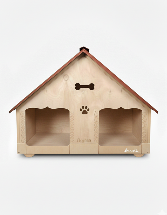 Casa Doble Para Perro Pequeño En Pino