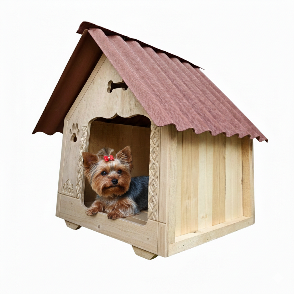 Casa Para Perros En Pino Interperie