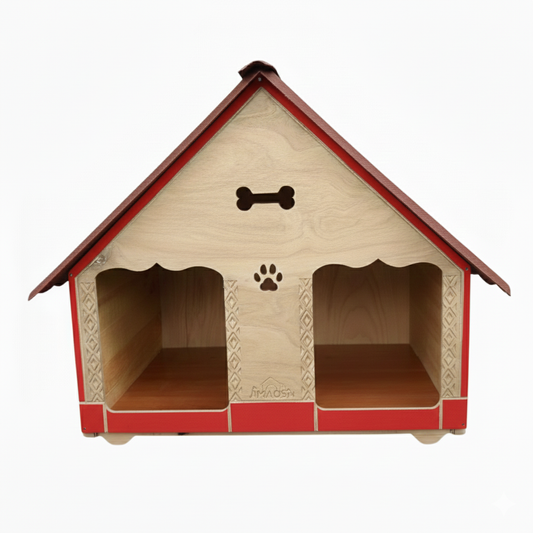 Casa Doble Para Perro Mediano En Pino