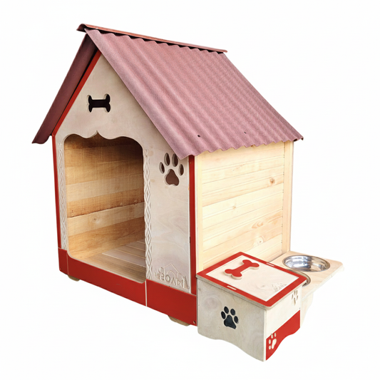 Casa Jumbo Para Perro Grande En Pino+Platero