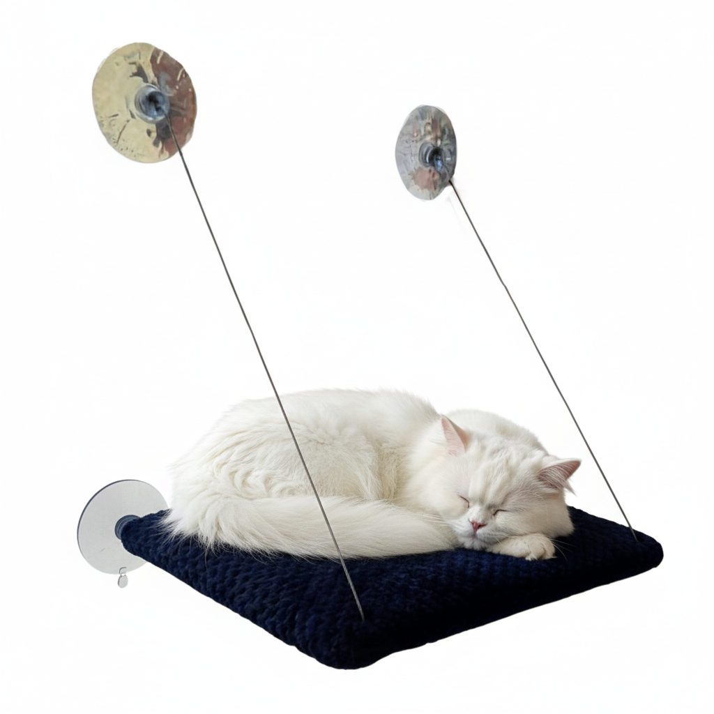 Hamaca De Ventana Para Gatos Tela De Peluche